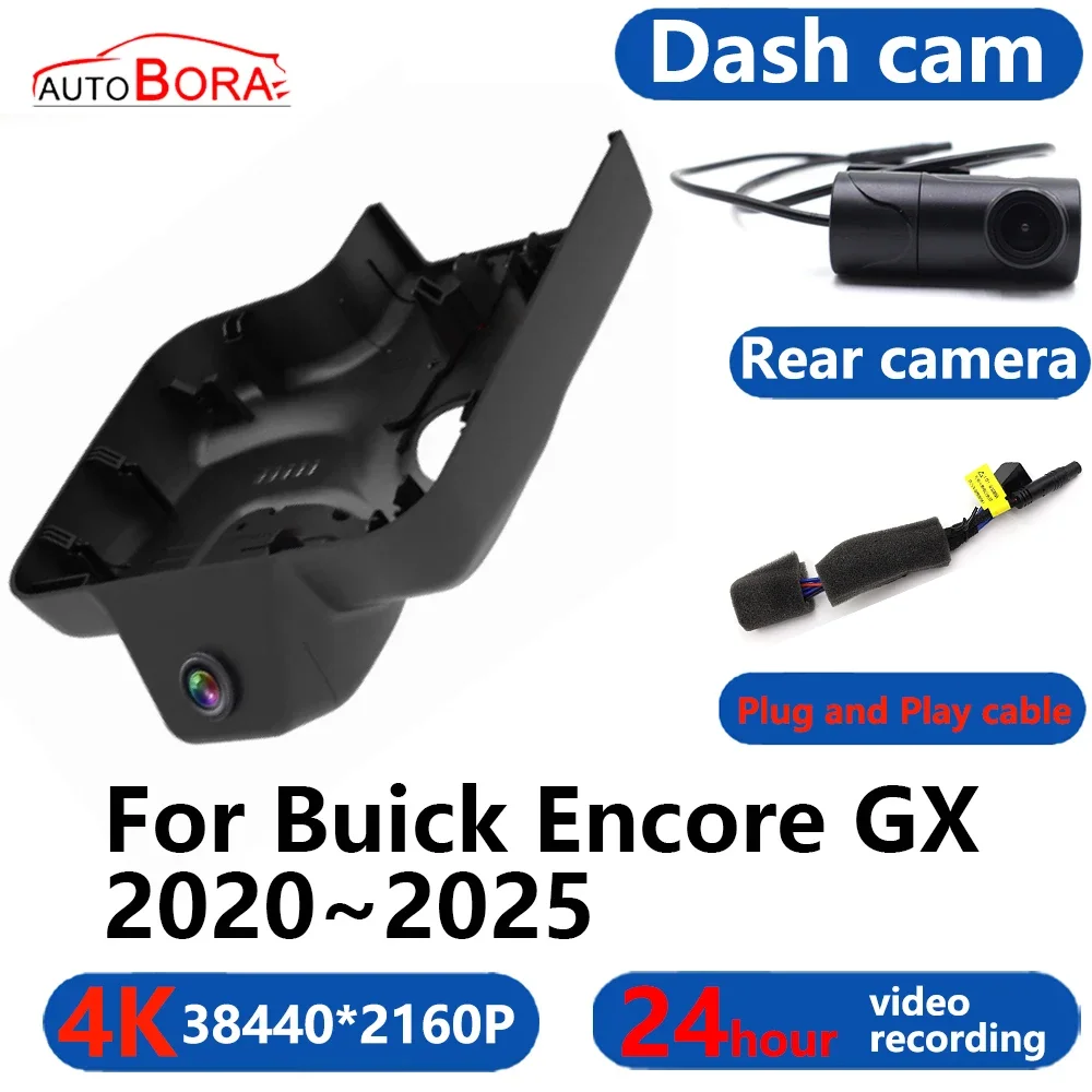 

AutoBora 4K Wifi 3840*2160 Car DVR Dash Cam Camera 24H Video Monitor for Buick Encore GX 2020 2021 2022 2023 2024 2025