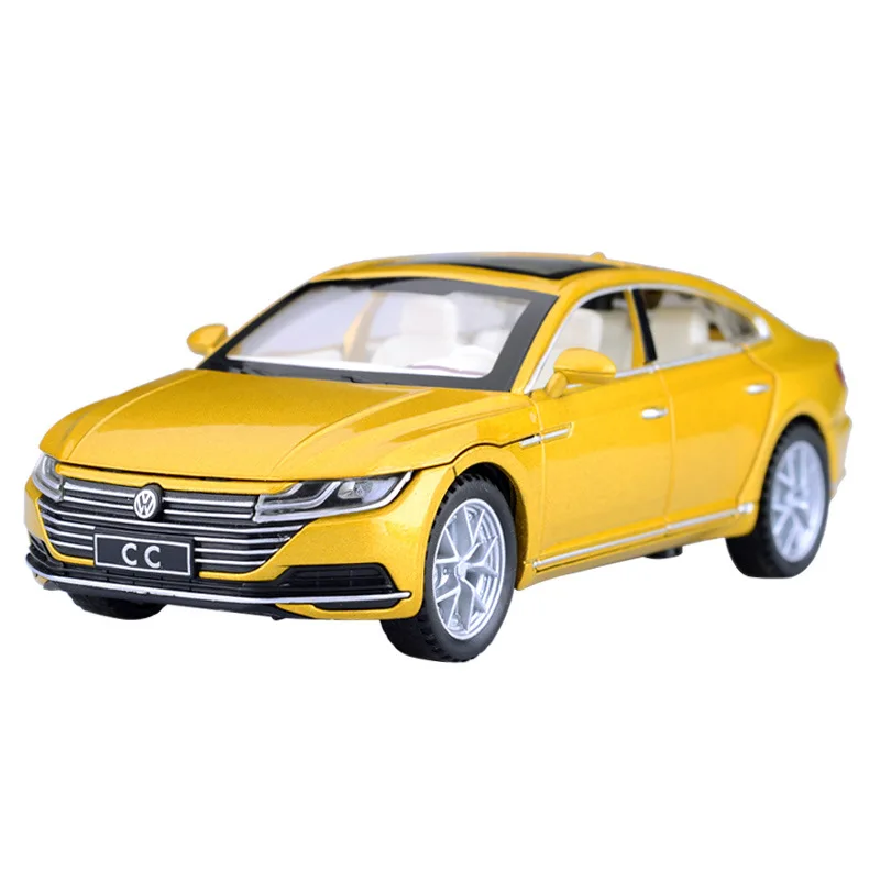 1:32 فولكس فاجن CC كوبيه محاكاة عالية دييكاست سبيكة معدنية نموذج سيارة ضوء الصوت التراجع جمع الاطفال لعبة الهدايا