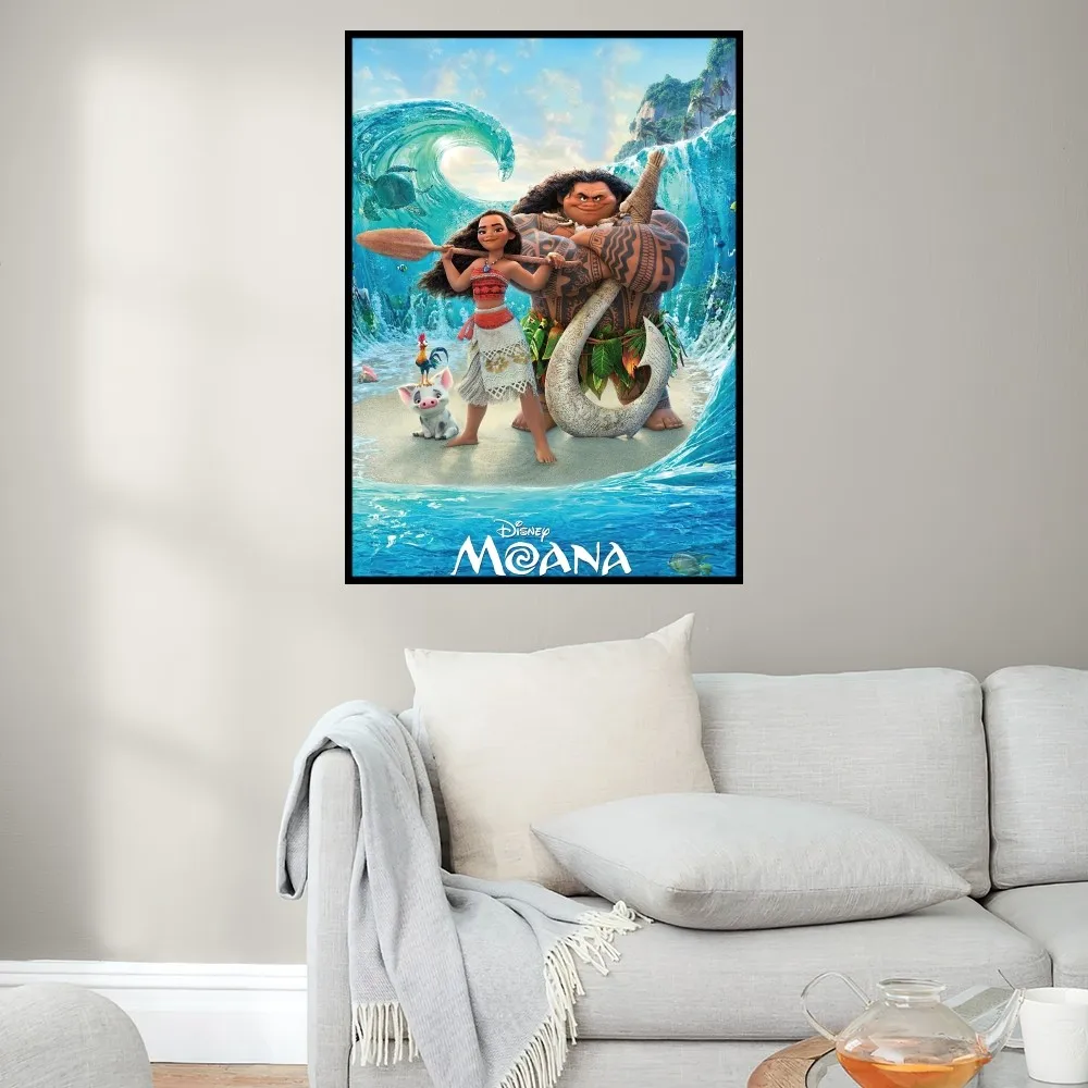 Disney Moana Maui Poster Prints Wall Painting Bedroom Living Room Decoration Office Home