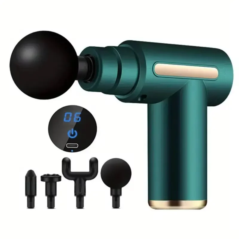 

Mini Muscle Massage Gun Protable Body Massager Deep Handheld Percussion Massager For Body Back And Neck Leg