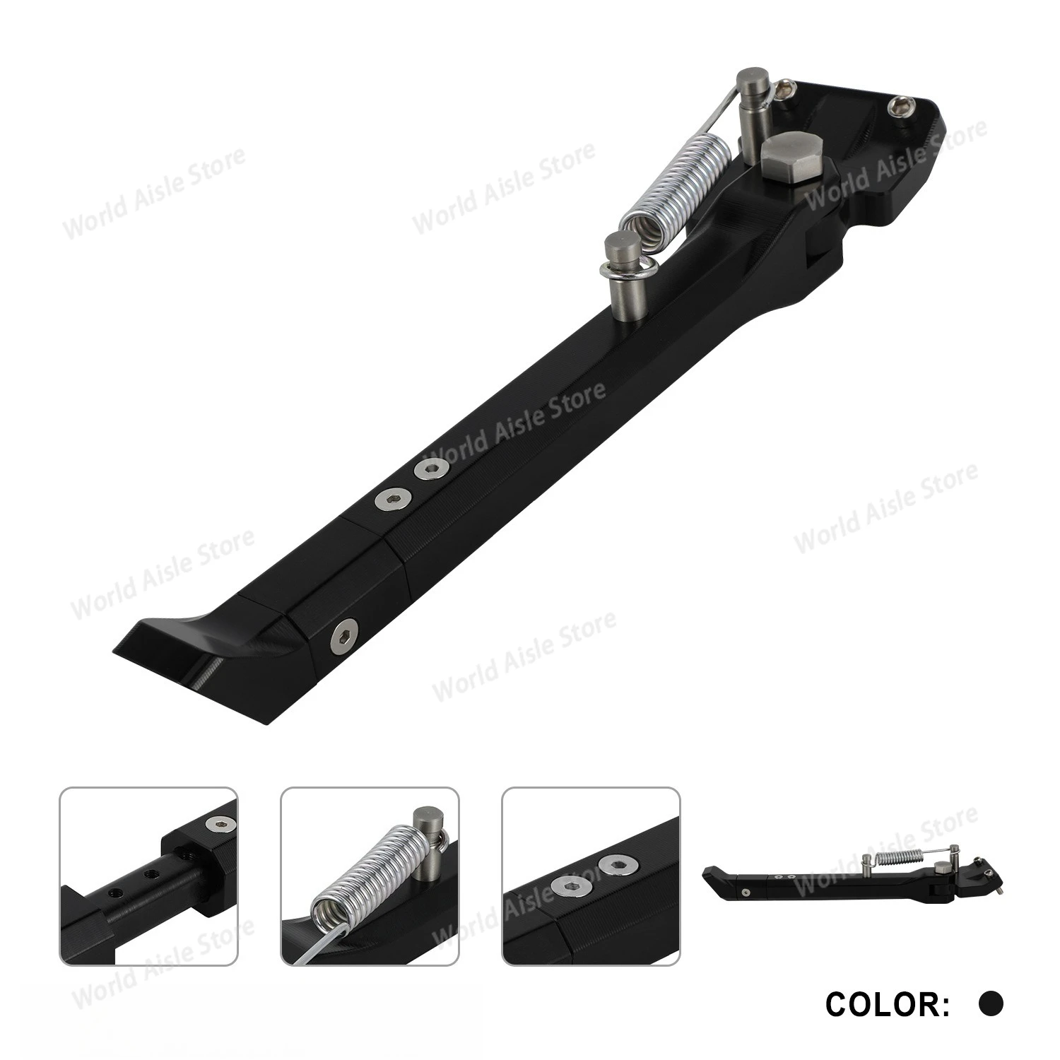 Aluminum Alloy Retractable & Adjustable Side Stand Accessory for SUPER S1 Motorcycles