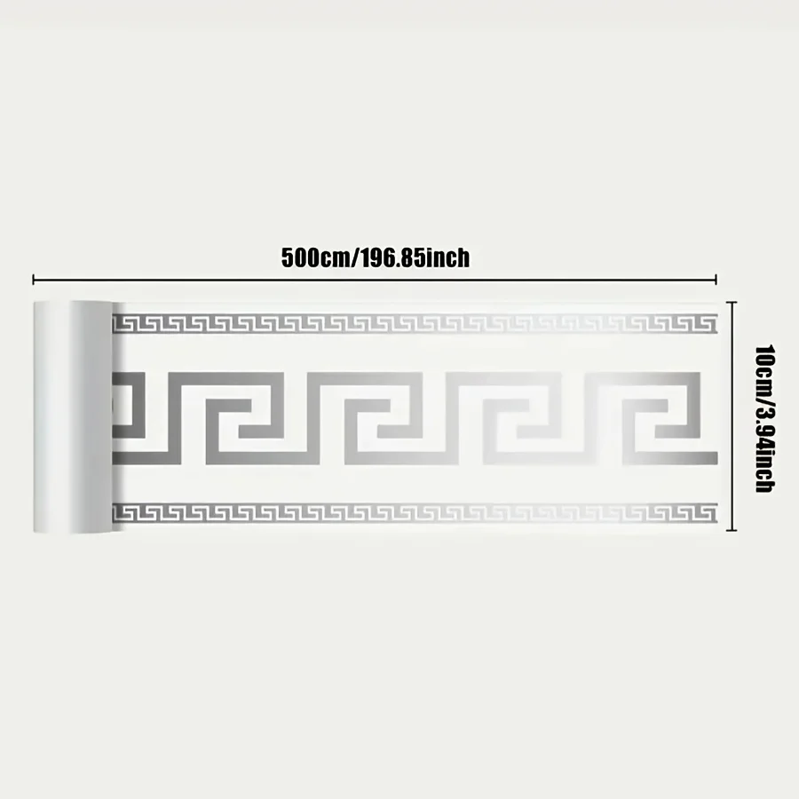 500cm*10cm Self-adhesive BaseboardWall border decorative strip thick waterproof Window Sills Door Frames Decor