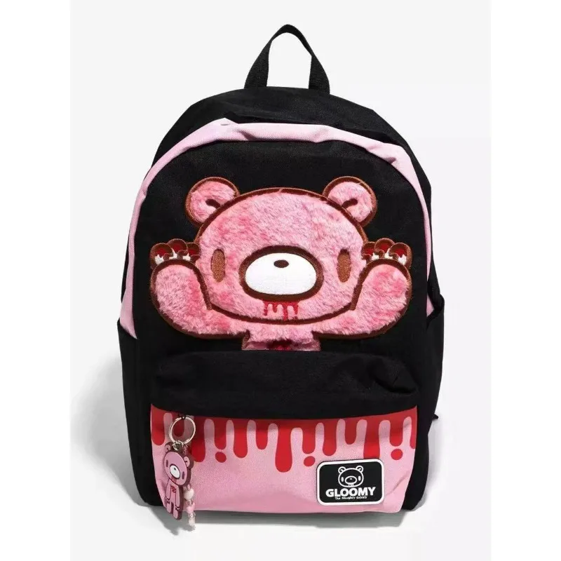 2026 New Cute Cartoon Plush Bear Pattern Backpack Large Capacity Casual Daypack Student School Travel Outdoor Daily Rucksack