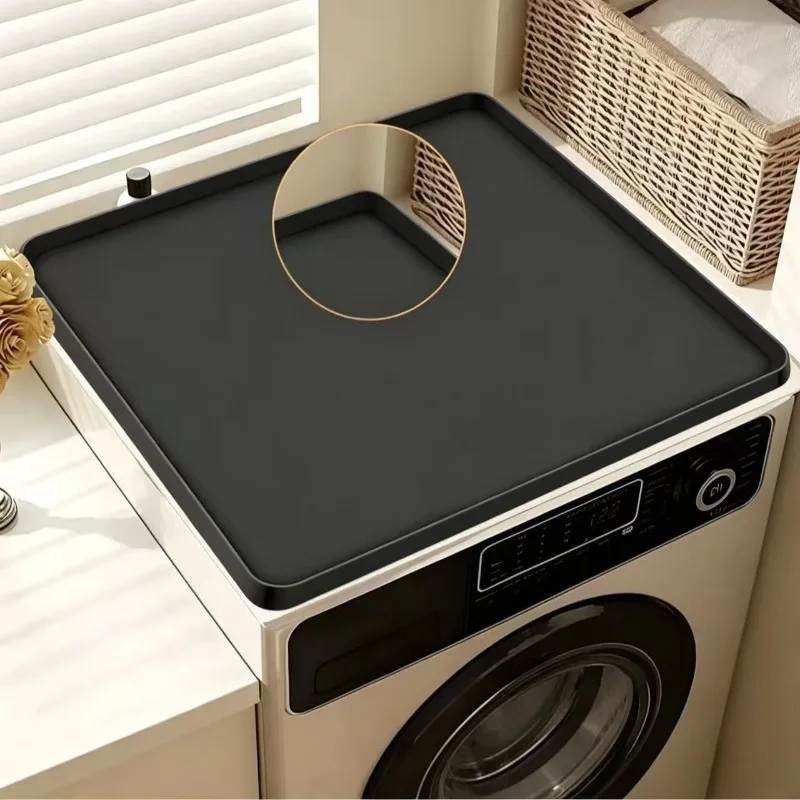 Washer and Dryer Topper Protector Mat Laundry Washing Machine Top Cover Non-Slip, Waterproof, Silicone Washer and Dryer Cover