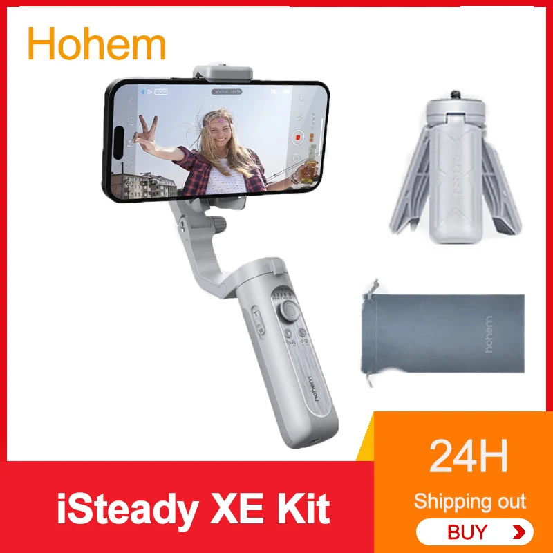 Hohem iSteady XE Подвес для смартфона 3-осевой ручной стабилизатор Телефон Палка для селфи Штатив с магнитным заполняющим светом Видеосъемка