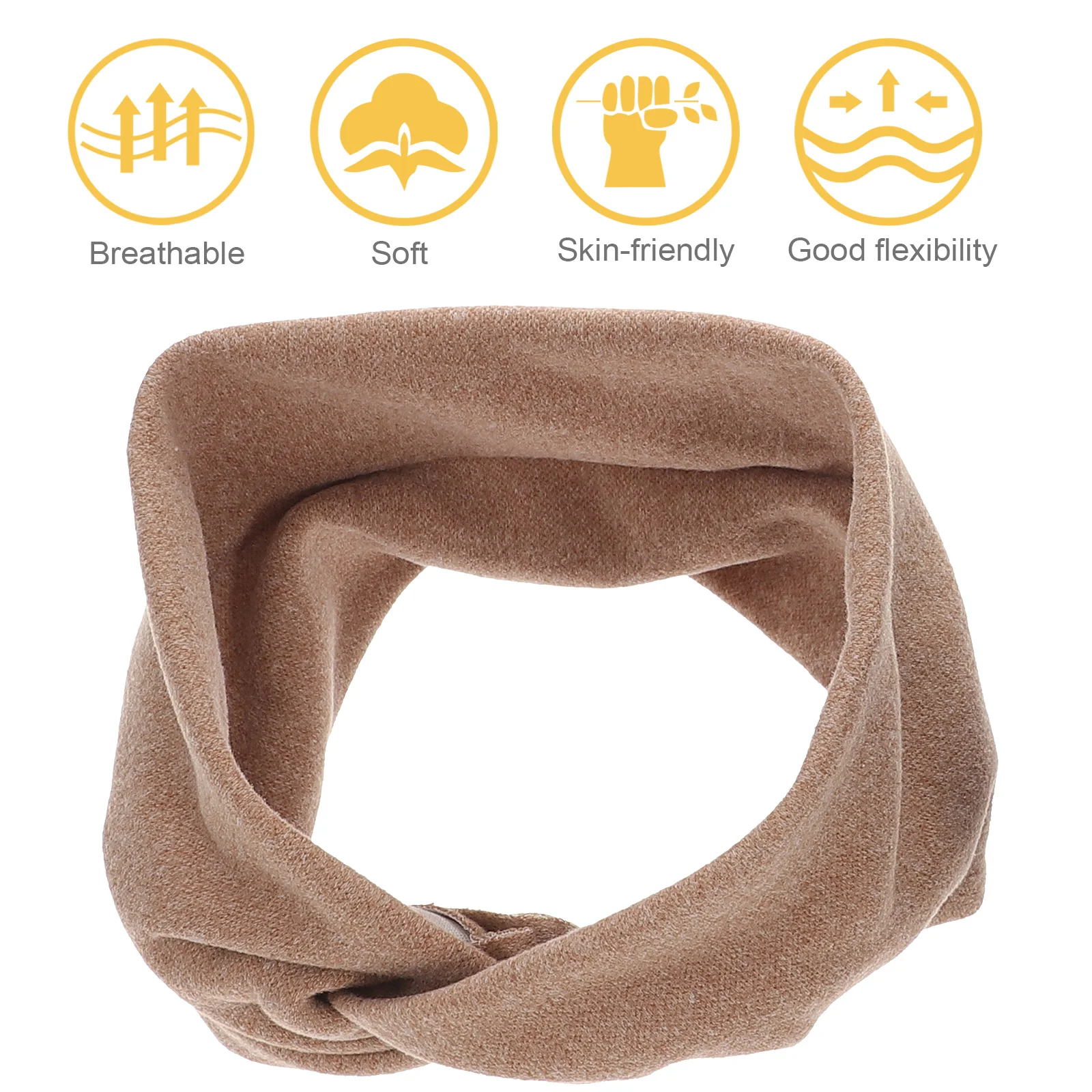 

2pcs Wide Elastic Knot Headbands Women Sweat-Absorbing Yoga Workout Face Washing Hair Accessories Fashion Stretchy Cloth