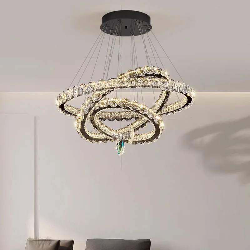 

Modern Crystal stair chandelier lights indoor lighting Ceiling lamp hanging light led Chandeliers for living room indoor lightin