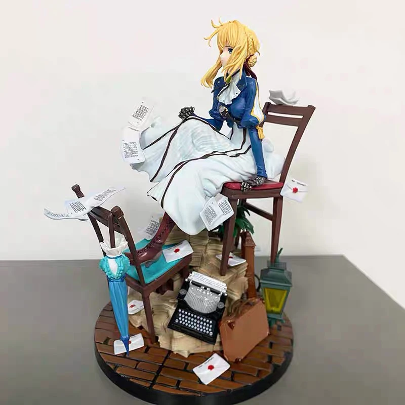 Anime Violet Evergarden Figure GK Pretty Girl Acrylic Action Figurine PVC Model Collection Peripheral Toys Decoration Doll Gifts