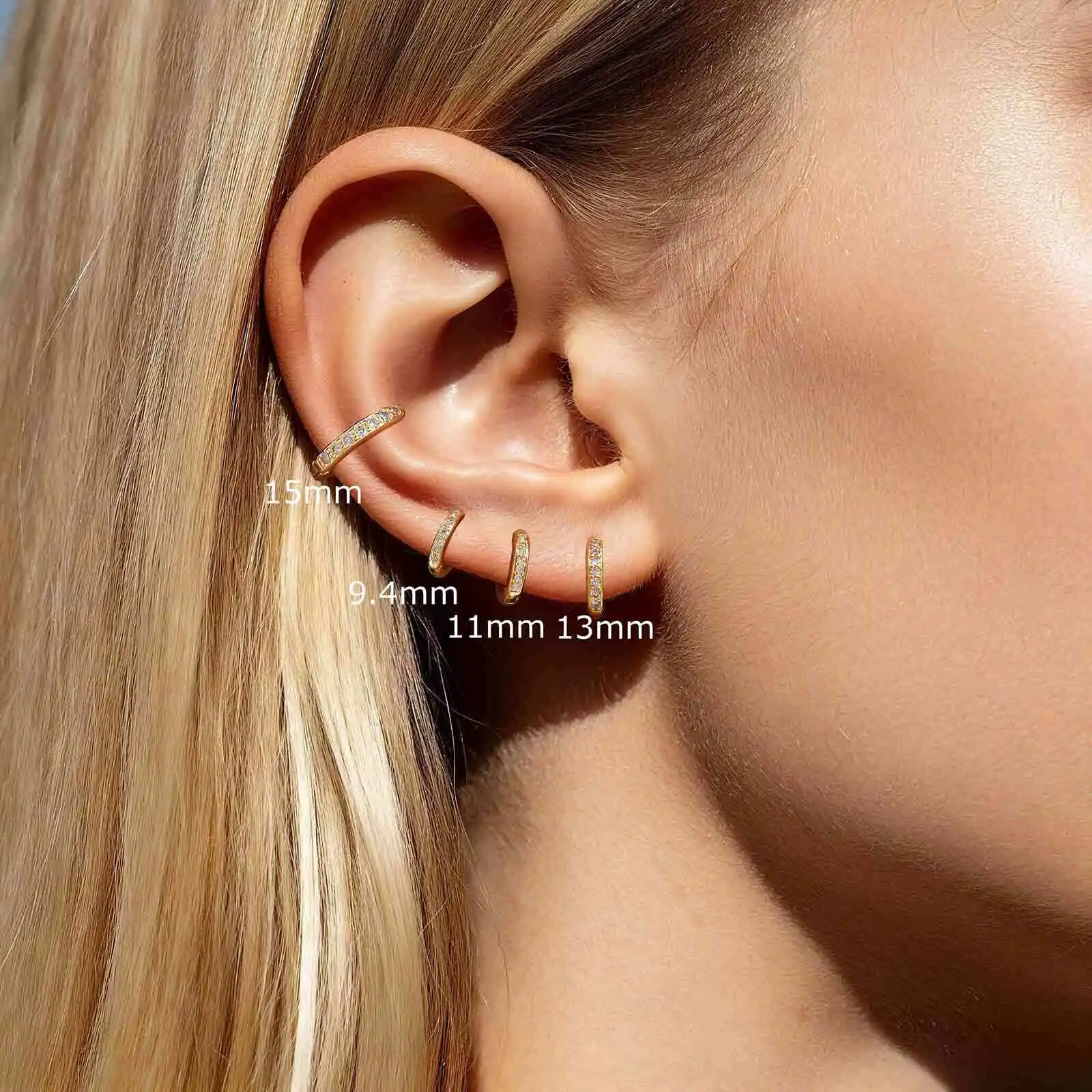 أقراط حلقية ملتوية للنساء ، مطلية بالذهب عيار 18 قيراط ، مجوهرات مكتنزة ، عناق ملفوف سميك ، أقراط دائرية ، لا تسبب الحساسية