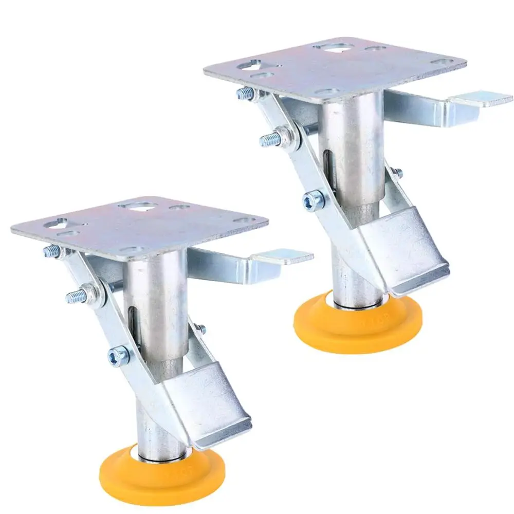 

Adjustable Height Trolley Brake Floor Lock, Manganese Steel 100kg Bearing Cart Lock with TPU Pad or 4 in Casters