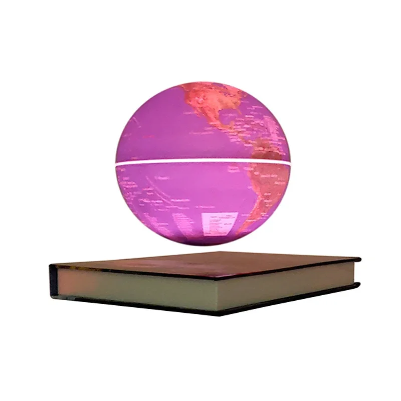 

Factory Wholesale RGB color changing led light Wireless Inductive Power Charger Magnetic Levitation floating Globe