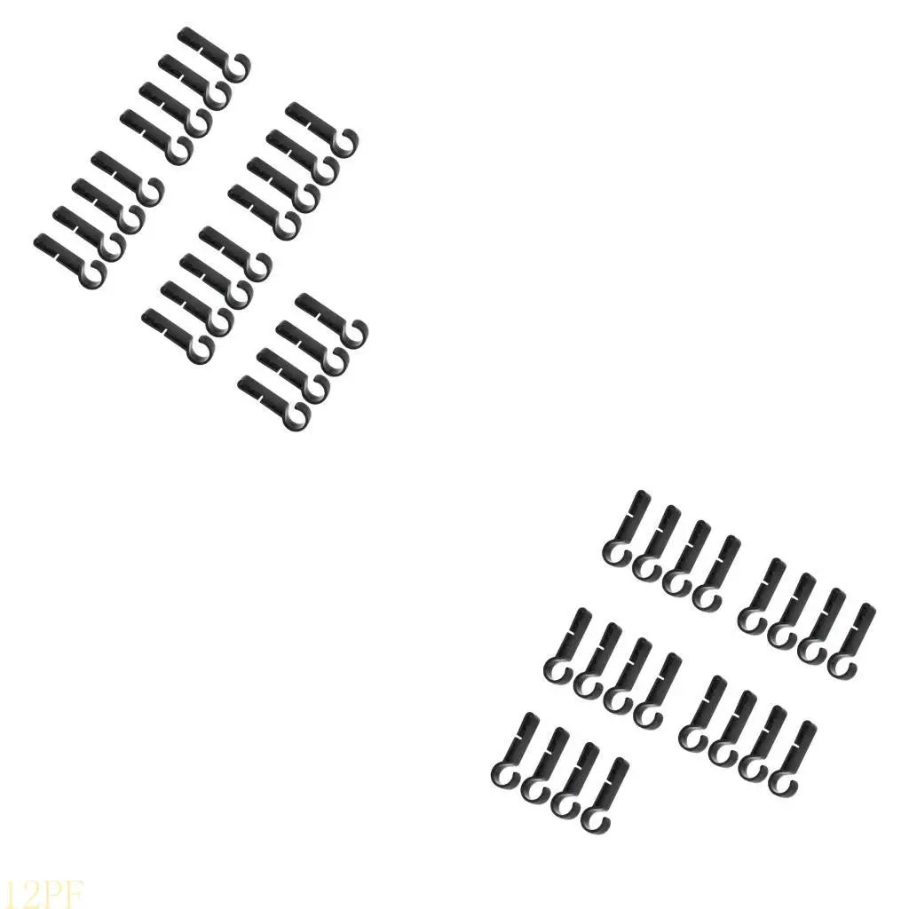 12PF 20Pcs Helmet Light Holders Antislip Grip Professional Hard Hat Safety Cap Hook