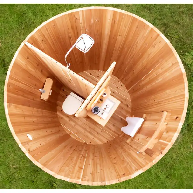 Thunder Cedar Outdoor Shower Privacy Enclosure with Door Panel