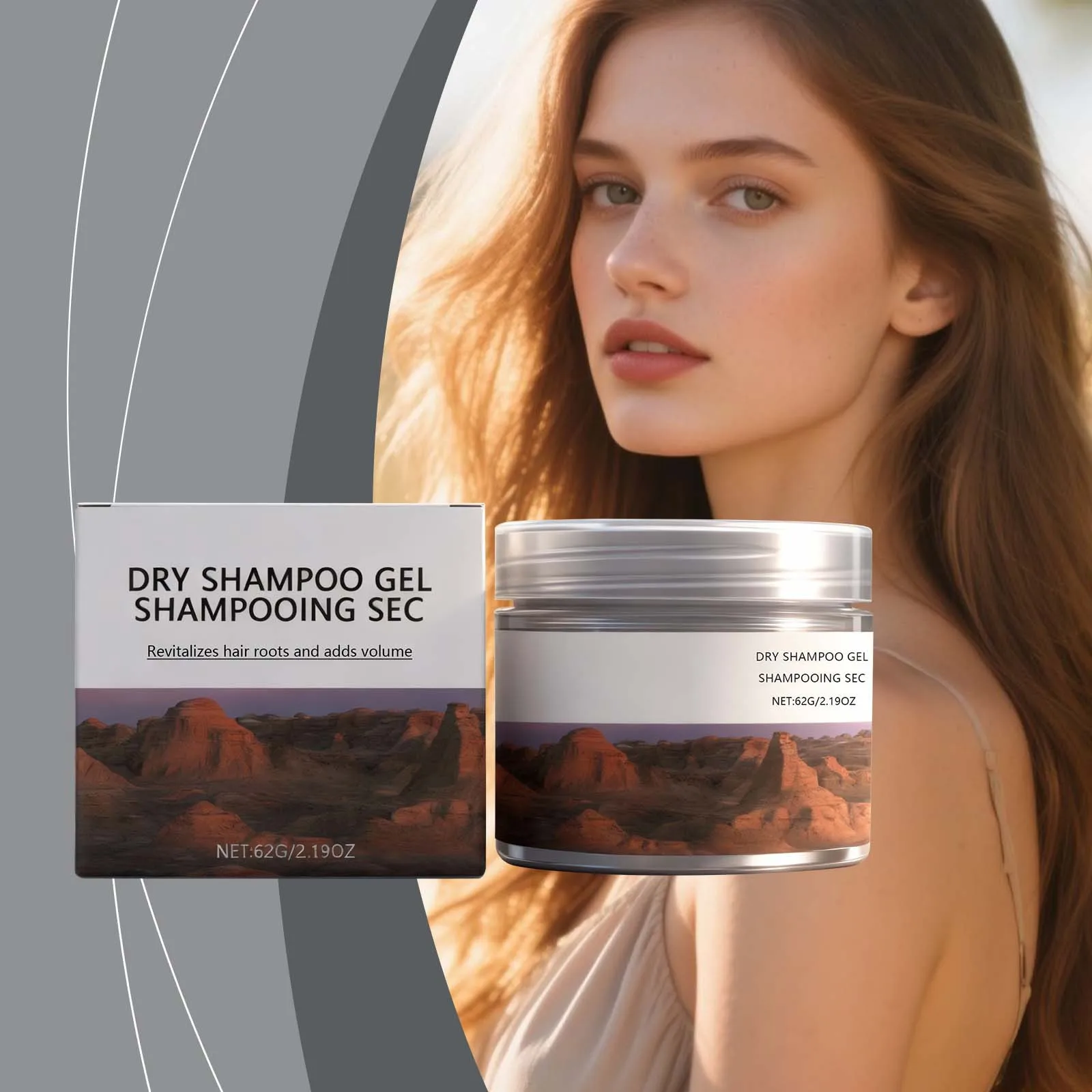 Oil Control No Wash Dry Hair Gel Natural Voluminous Hair for Men Women Revitalizing Hair Roots Non-greasy Refreshing Hair Gel