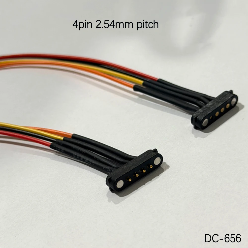 1 Paar 2A DC Magnetischer Pogo-Pin-Stecker 2-Pin 3 4 5P Pogopin Stecker Buchse Abstand 2,8mm 2,5mm Federbelasteter DC-Stromanschluss DC-Stecker – Detail 3