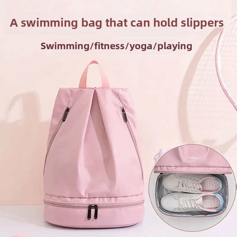 Wet Dry Separation Fitness Bag Swimming Bag Waterproof Travel Sport Bag Basketball Soccer Pouch Hiking Climbing Backpack