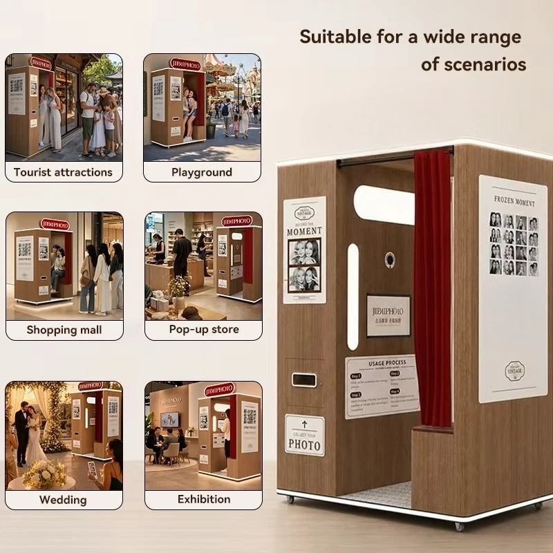 كشك تصوير سيلفي مخصص بتصميم عت - مراجعة Commercial Photo Printing Kiosk وسعره