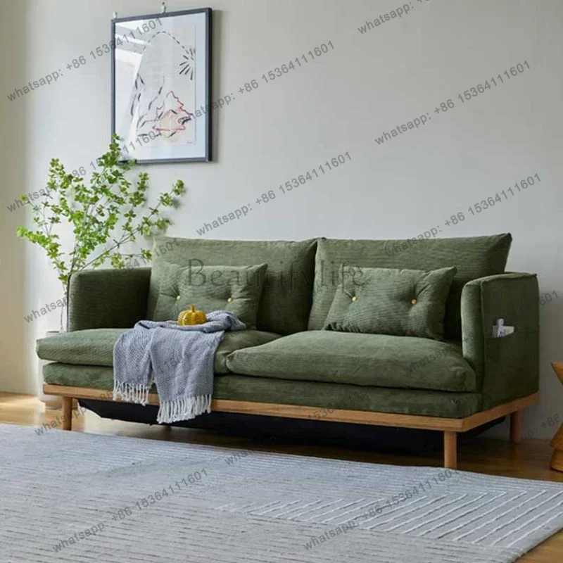 PG Wood Modern Living Room Sofas Unique Simple Reading Floor Puffs Sofa Nordic Modular Floor Designer Woonkamer Banken Furniture