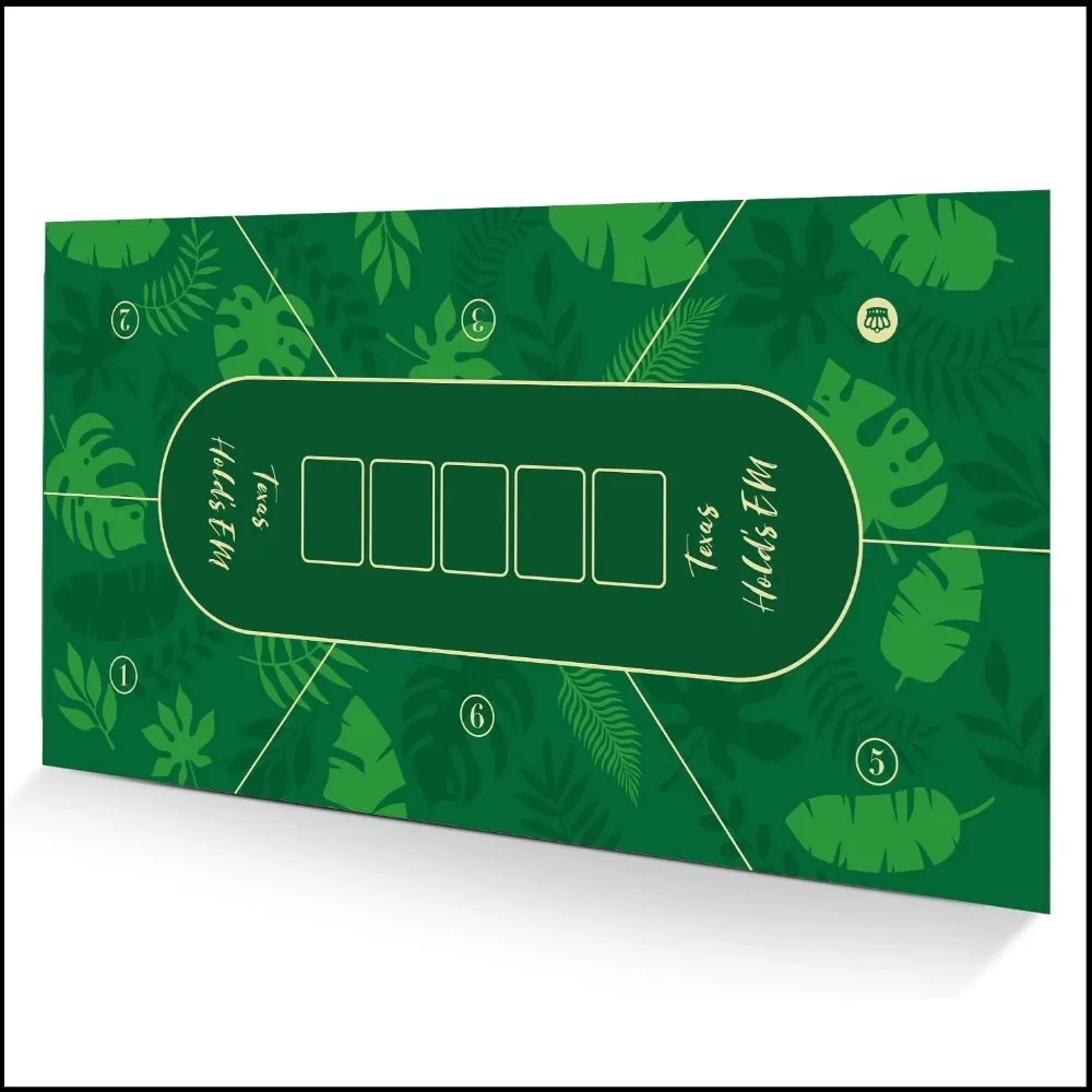 

Texas Hold 'em Poker table mat rubber carpet specially designed, 120x60cm board games and chess cards, entertainment accessories