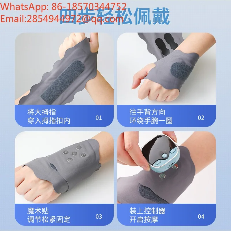 2026    Adjustable Smart Wrist Massager Heating Compression Wrist Wrap for Tenosynovitis Thermal Therapy Brace