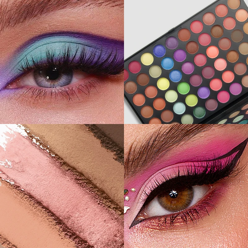 120 色グリッターアイシャドウパレットマットシマー防水長期的なプレストパウダー化粧品キットファッションギフト女性のための