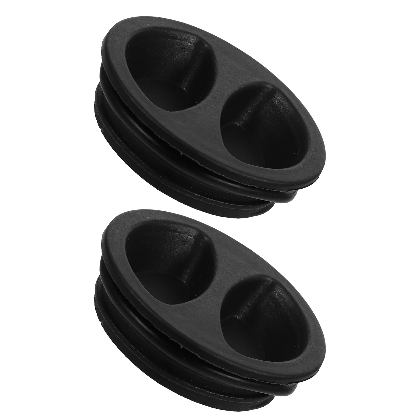 

2pcs Umbrella Base Cover Leakproof Stopper Heavy Duty Fillable Parasol Black Outdoor Patio Drainage Hole Sun Rain Protection