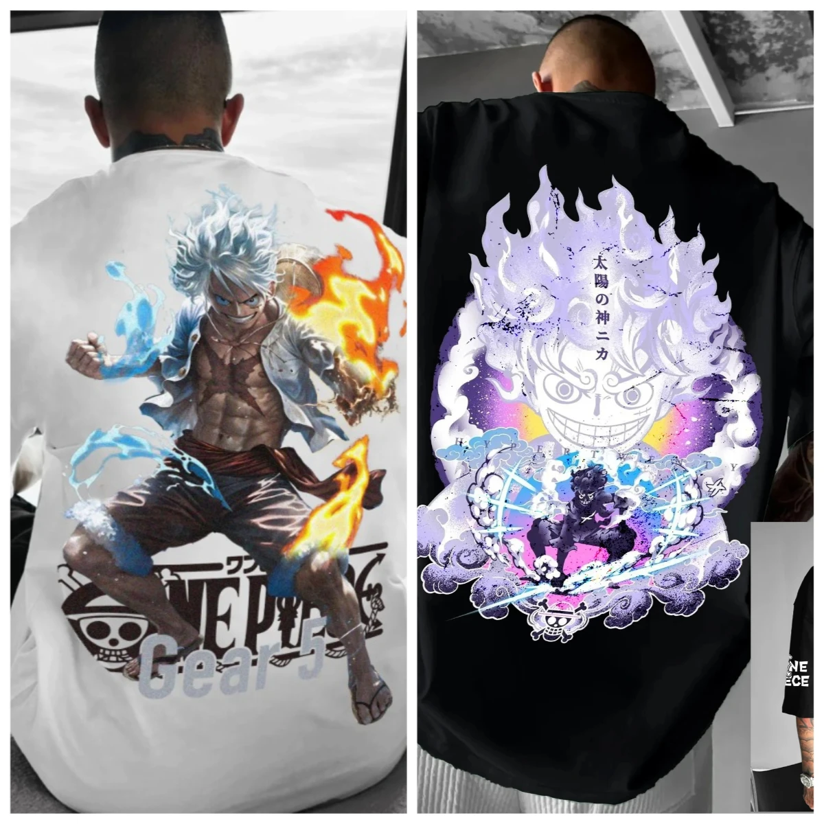 25/26 Latest Hot Summer Anime Fans Dragon Ball One Piece Demon Slayer Naruto 3D Printed Large Trendy Men's Street Men's T-shirt