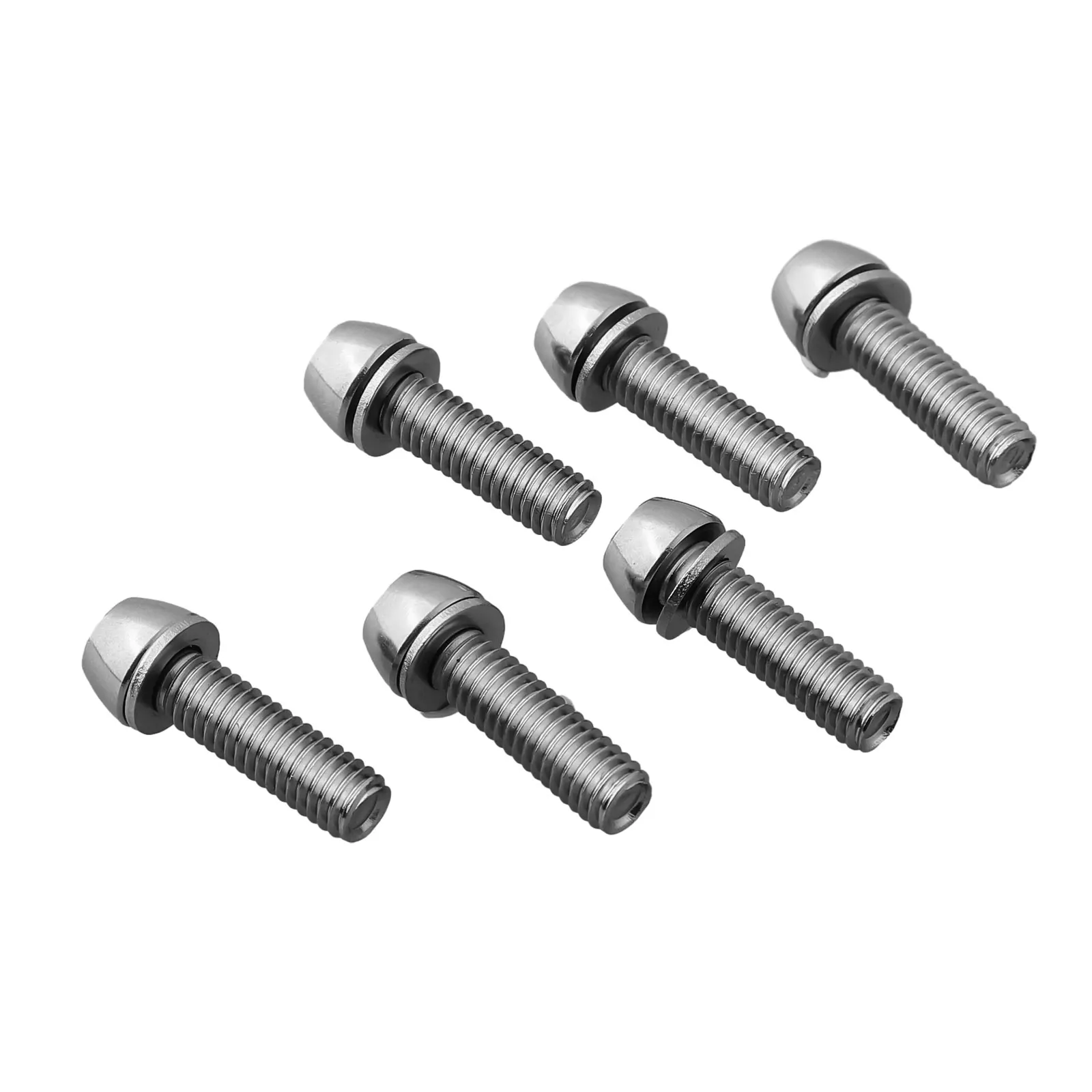 6-teiliges Fahrrad-Lenker-Schrauben-Set M5 M6 Hochpräzise Edelstahl MTB Fahrrad-Lenker-Vorbau-Schrauben Fahrradteile – Detail 12