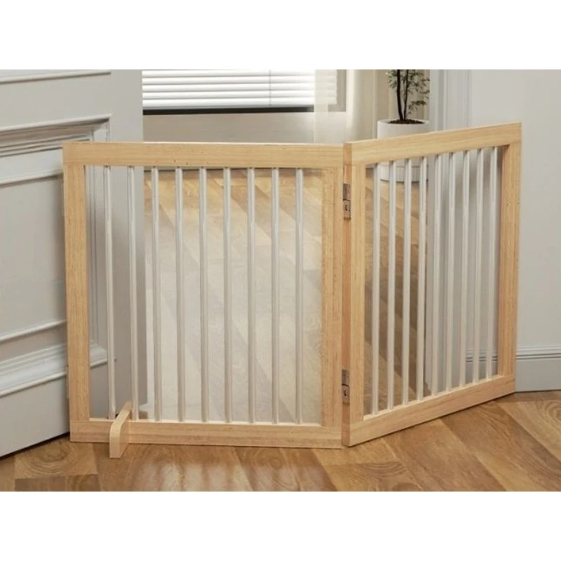 Wooden Foldable Pet Dog Fence Partition Door Safety Barrier