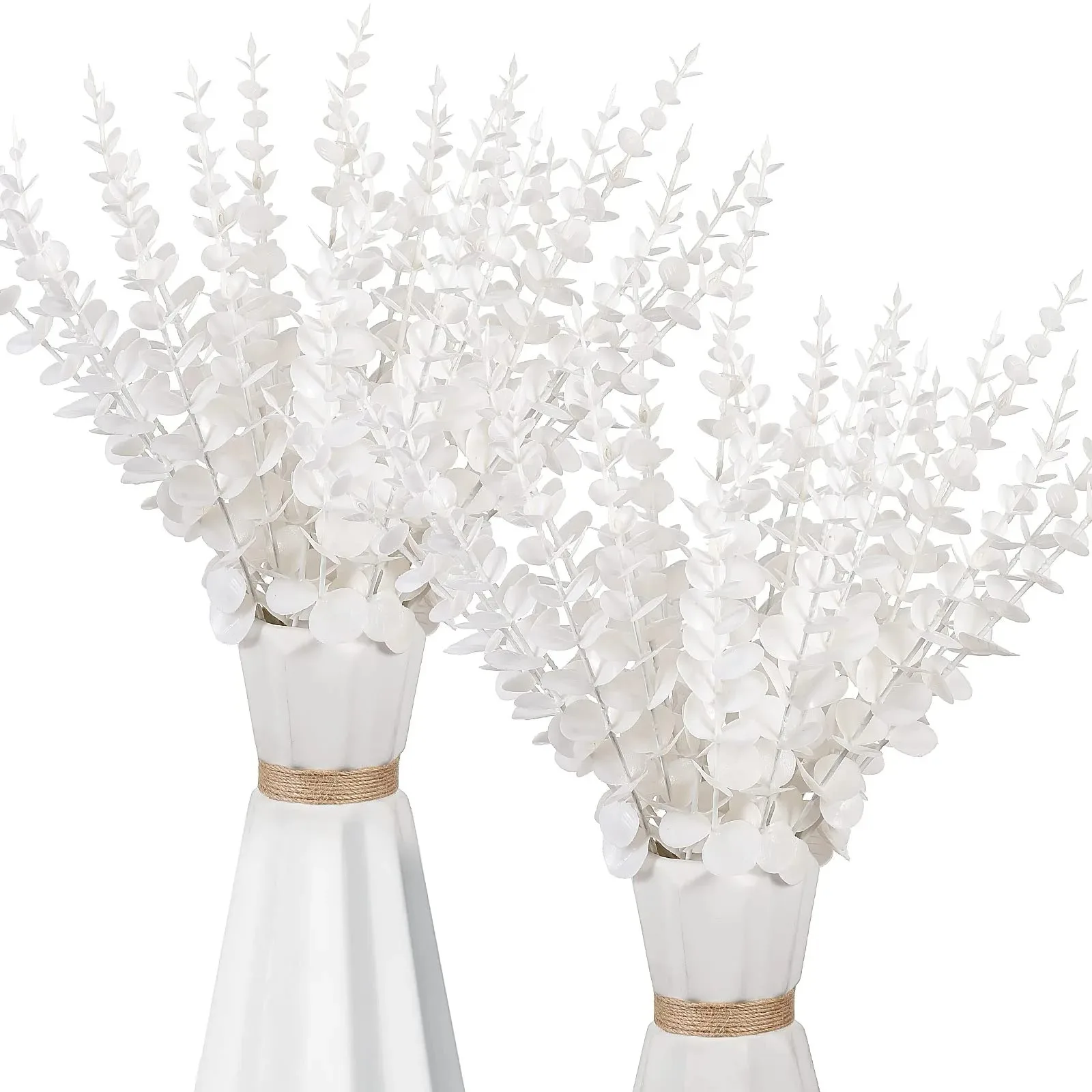 10Pcs Eucalyptus Leaf Artificial Plants Bouquet Home Decor Fake Plant Party Garden Wedding Decoration Holding Flowers Accessory