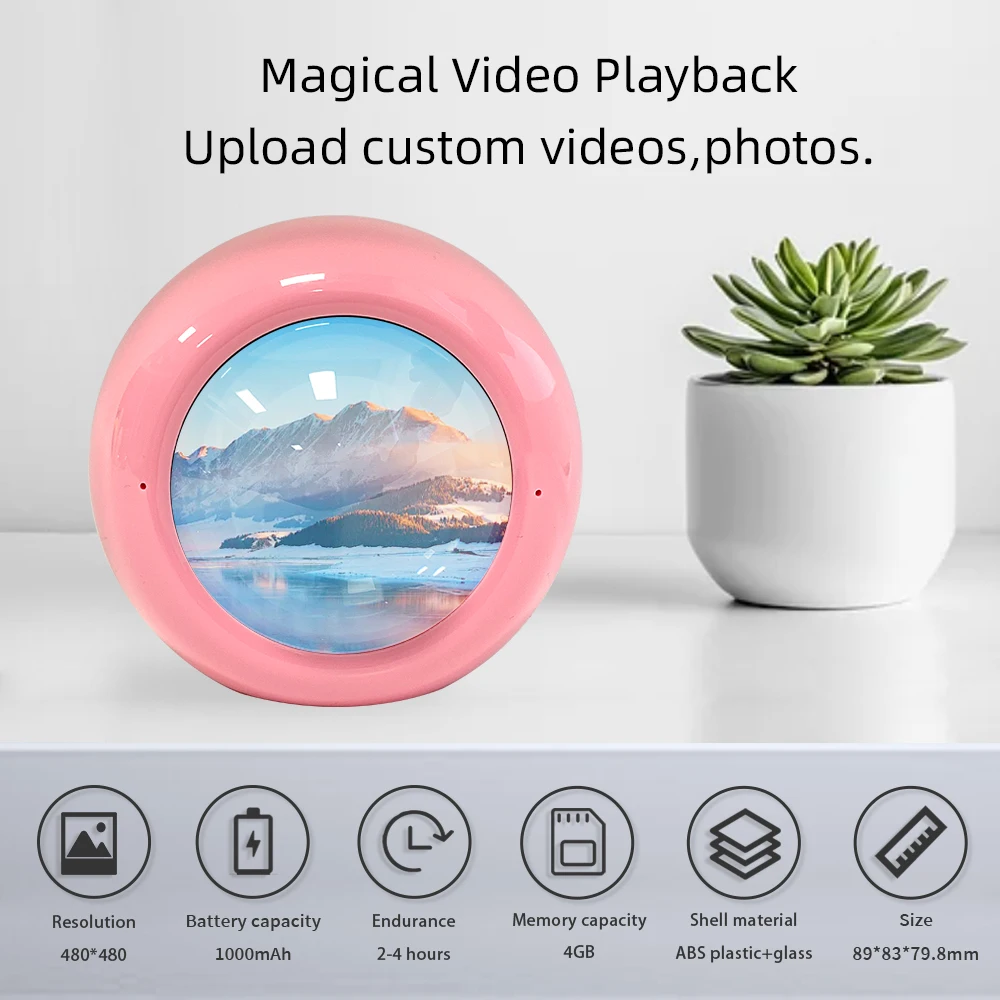 

Настраиваемое украшение для рабочего стола с 3D-эффектом, подходящее для воспроизведения видео в качестве памятного подарка для друзей.