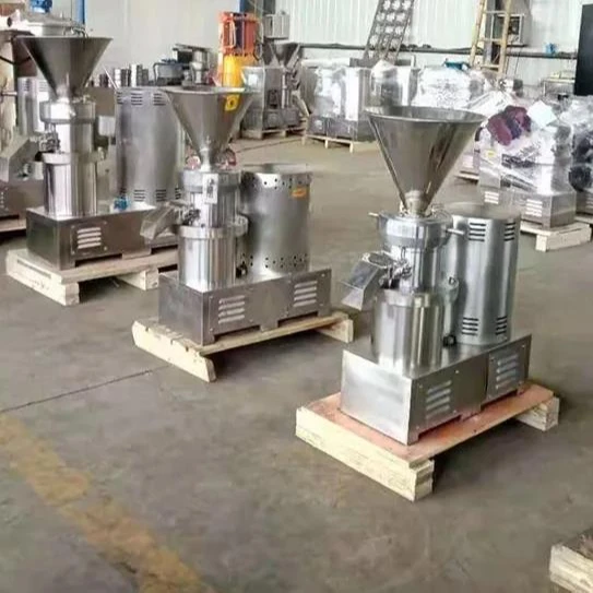 Tahini Sauce Grinding Colloid Mill Price Shea Almond Peanut Butter Making Machine