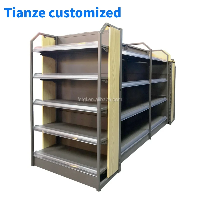 (customized)Powder coating market shelf Convenience store shelves/cosmetic shelf