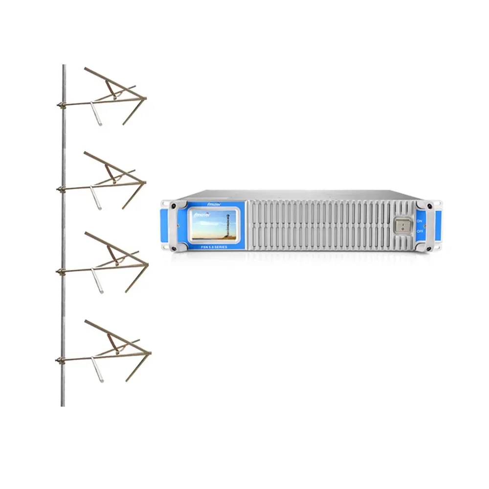 

FMUSER FSN 350W 350 Watts FM Broadcasting Transmitter + 4Bay Circular Polarization Antenna + 20 Meters Cable For Radio Station