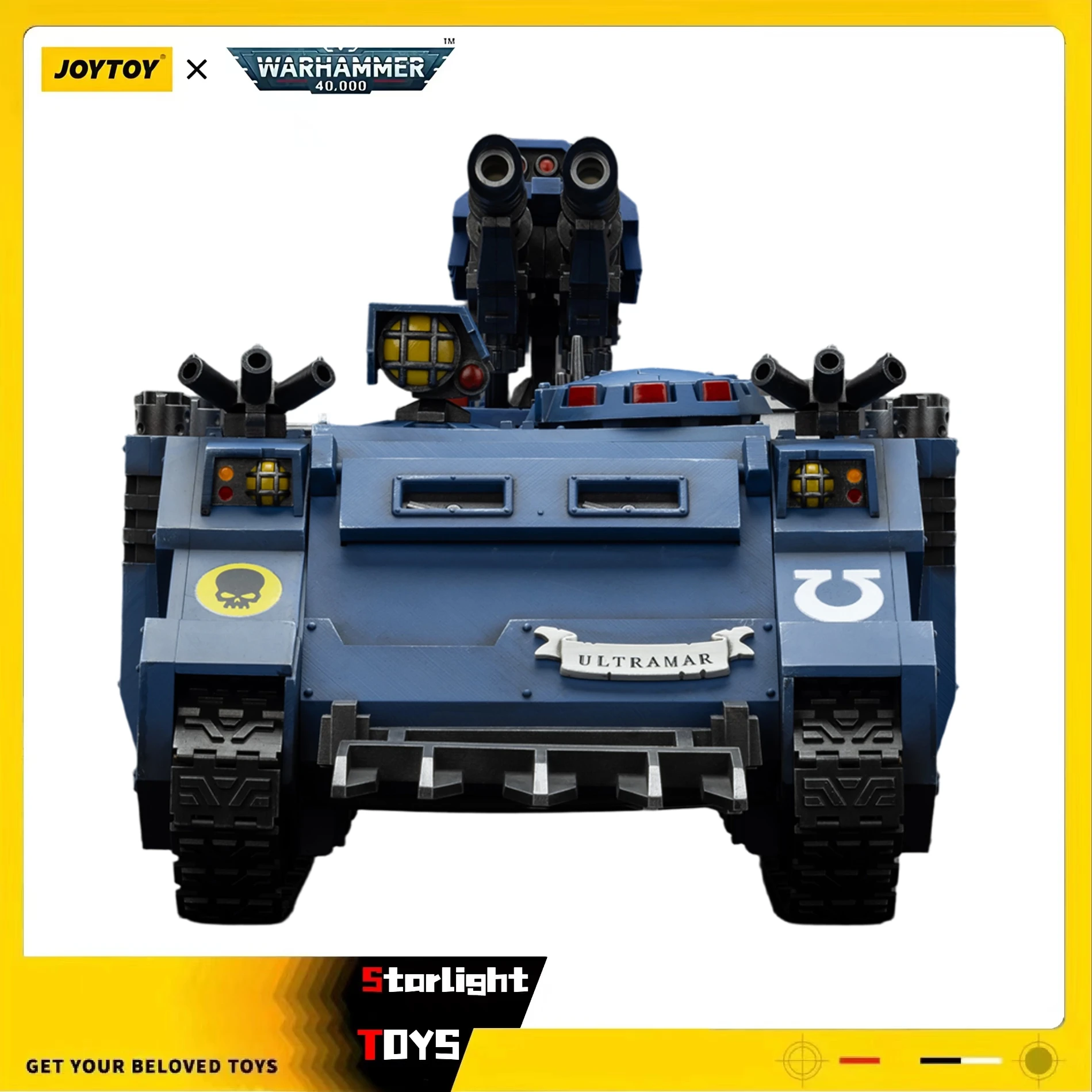

【Предпродажа】JOYTOY 1/18 Фигурка Warhammer 40K Ultramarines Razorback с моделью Twin Lascannon, игрушки