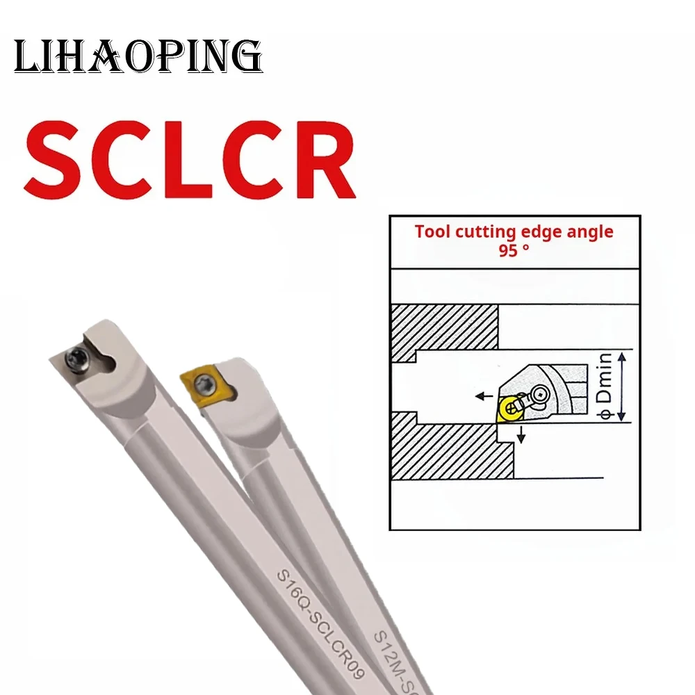 SCLCR SCLCL White Spring Steel Internal Tools Holder S06K S07K S08K S10K S12M S14N S16Q S20R S25S S32T SCLCR06 SCLCR09 SCLCR12