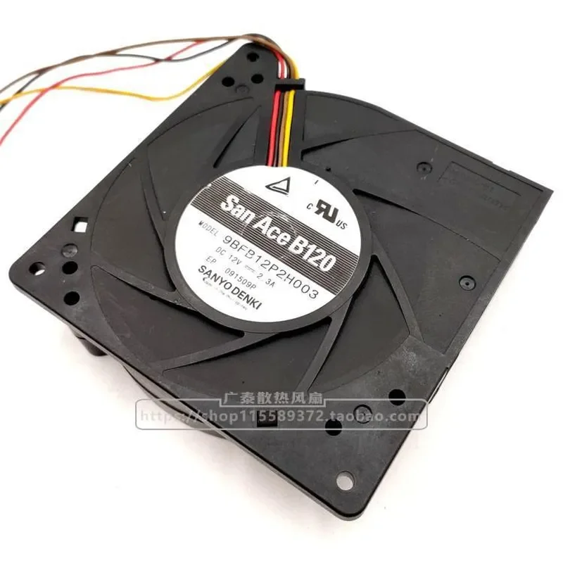 for SANYO 9BFB12P2H003 Turbo Blower 12V 2.3A 12032 12CM Cooling Fan