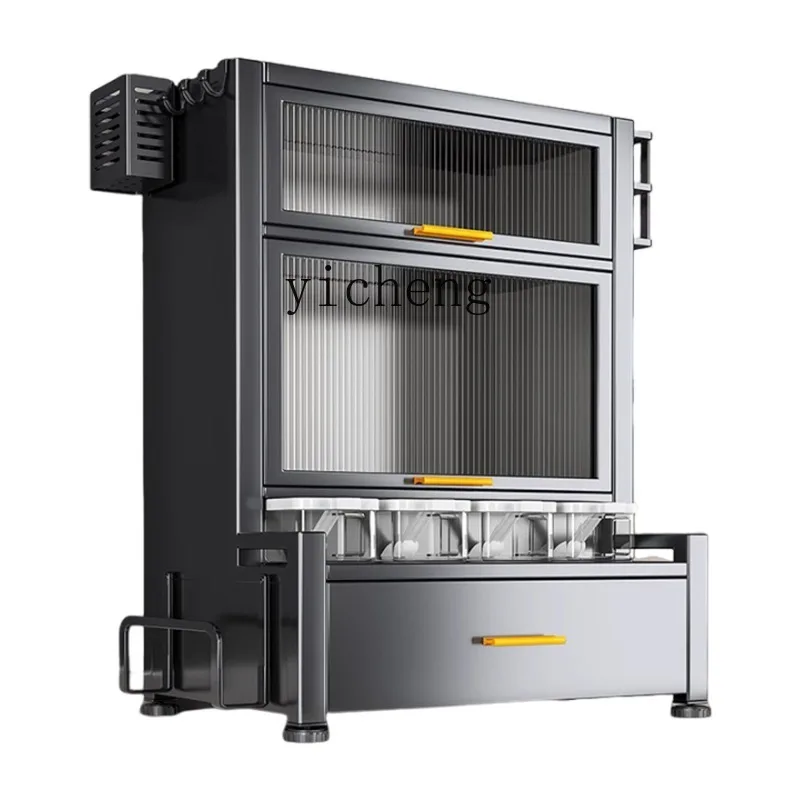 kitchen seasoning rack countertop multi-functional storage box double-layer combination