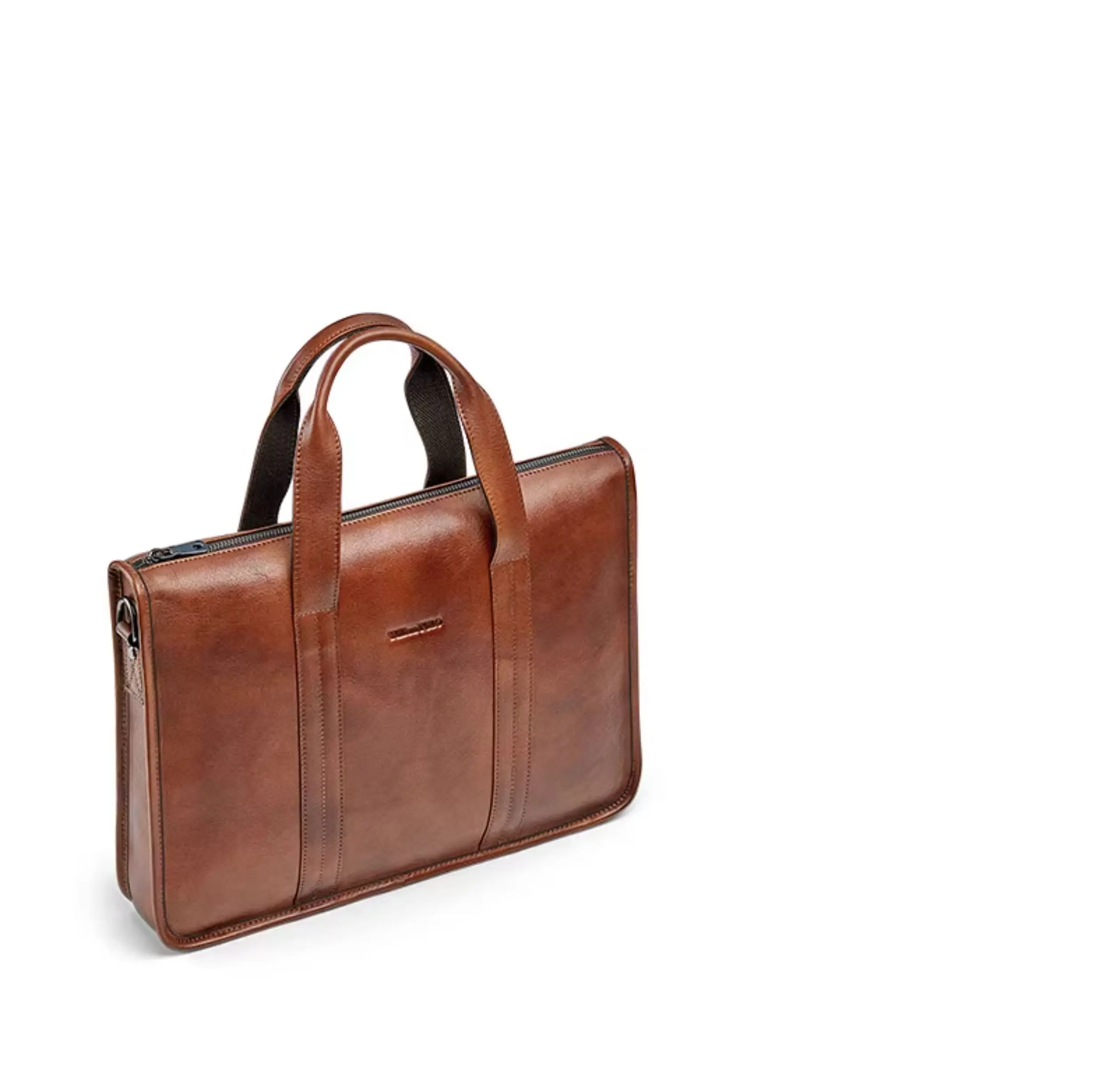 2026 New Men's Genuine Leather Briefcase Top-Grain Cowhide Vintage Business Handbag Shoulder Crossbody Messenger Bag