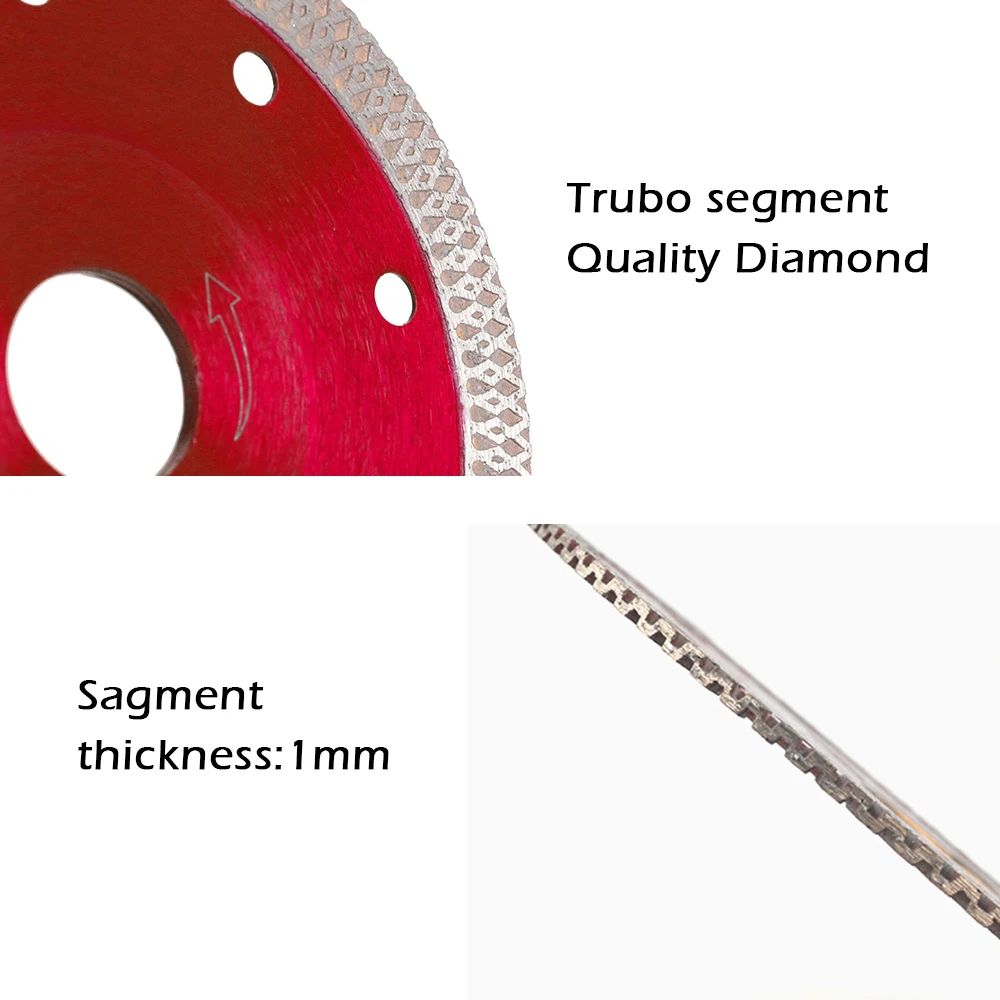 Diamond Disc 125mm/115 Porcelain Tile Ceramic Cutting Disc Dry/Wet Turbo Diamond Saw Blade Disc For Angle Grinder Metal Glass Cu