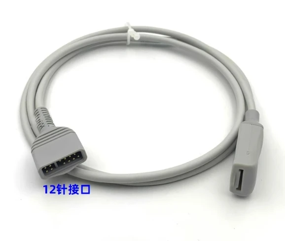 متوافق مع كابل محول القطب الكهربائي بعمق التخدير BIS كابل نهاية المريض 10 سنون 12 دبوس BIS