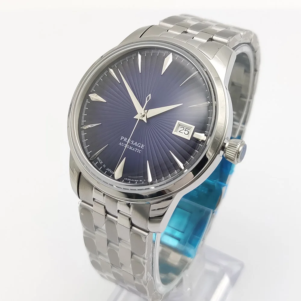 9 Colors 40MM Stainless Steel Case Date Mechanical Watch Business Waterproof NH35 Automatic Men's Watch Reloj view 2