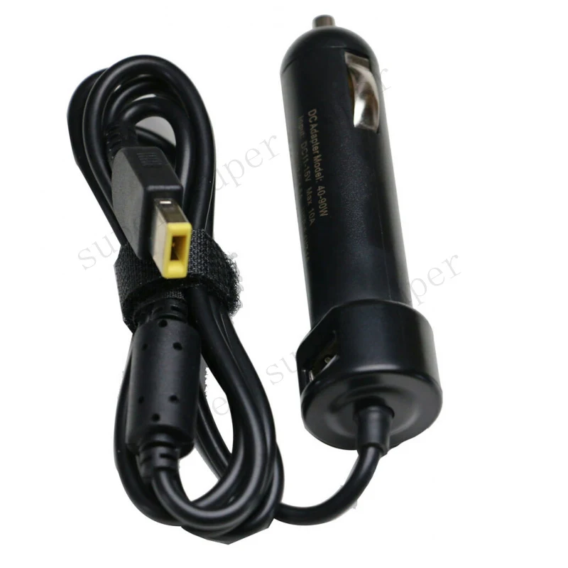 

S+ Slim Tip DC Car Charger Adapter For Lenovo ThinkPad X240 X250 X260 X270 USB 5V1A