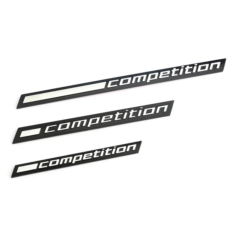 3D ABS Car Trunk Emblem COMPETITION Bar Underlined Emblem for BMW M2 M3 M4 M5 M6 M8 X2M X3M X4M X5M X6M X7M Badges Sticker