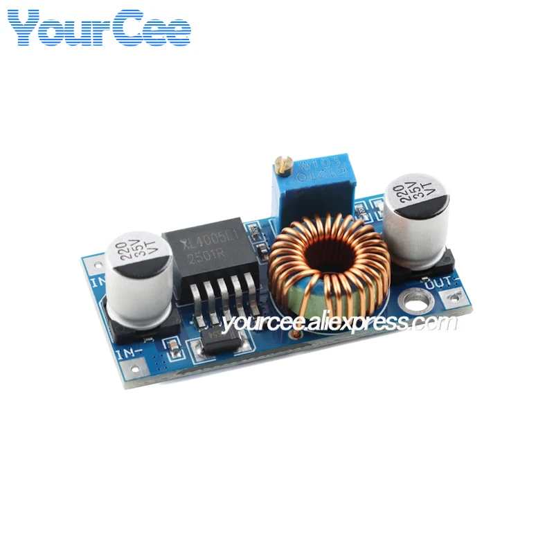 XL4005 DC-DC Step Down Buck Power Supply Module Adjustable 5A LED Lithium Charger Original XL4005E1 24V 12V 9V 5V
