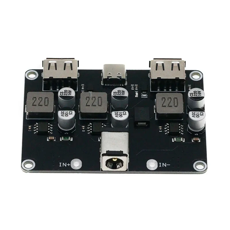 3-way fast charging module 12V24V to QC3.0 fast charging TYPE-C USB mobile phone board fast charging voltage reduction