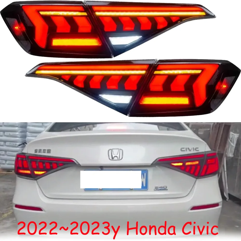 car bupmer tail light for Honda Civic taillight LED 2022~2024y car accessories DRL fog for Honda CIVIC rear light