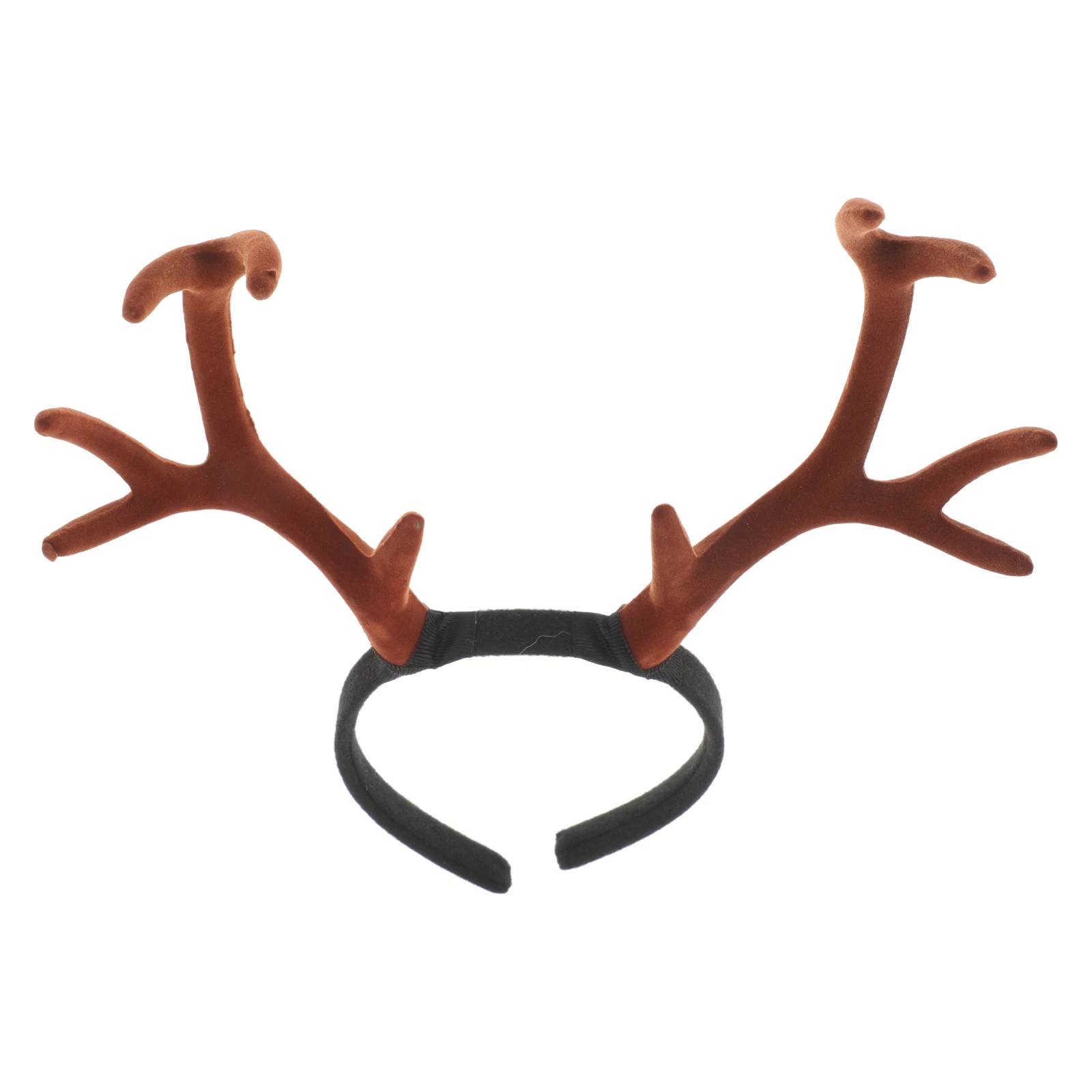 

Reindeer Antlers Headband Flocked Material Comfortable Party Accessories Deer Horns Hairband Christmas Adjustable