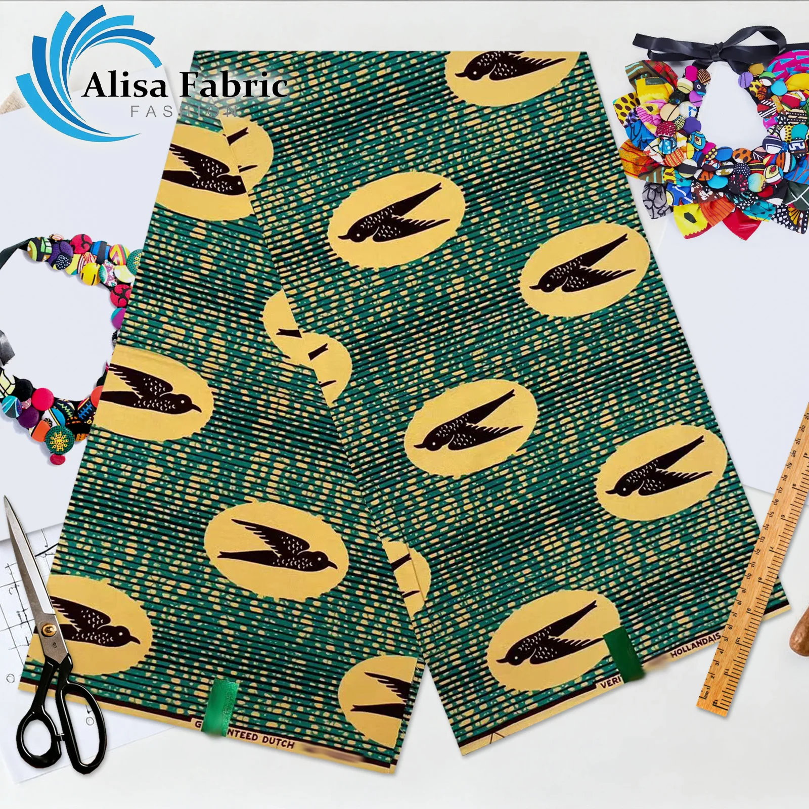 

2025 lastest holland real fabric wax high quality 100% cotton african wax fabrics wholesale for fashion