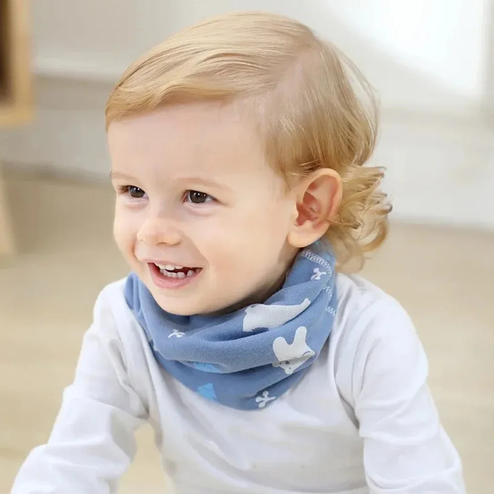 Foulard de la présidence des enfants, écharpe de cou pour enfants, silencieux de col pour bébé, écharpe en coton pour filles et garçons, écharpe chaude et respirante, automne et hiver